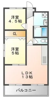 ラシーヌコート菊水通【3階】の間取り