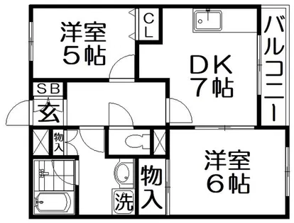 ラポールヨシキ【2階】の間取り