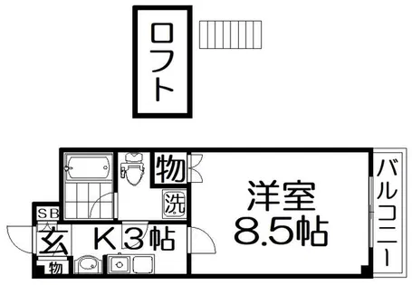 アメニティサンライズ【3階】の間取り