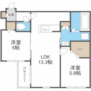 GRANMODE学園前【4階】の間取り