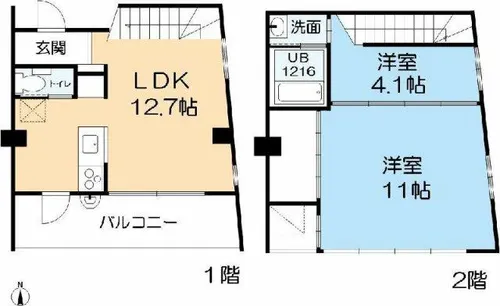 STEP IN HOUSE【2階】の間取り