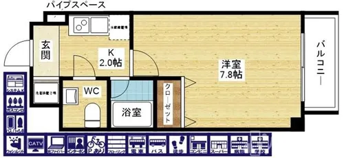 トップハイム・サノ【5階】の間取り