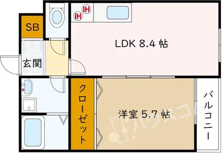ディアコート曽根【3階】の間取り