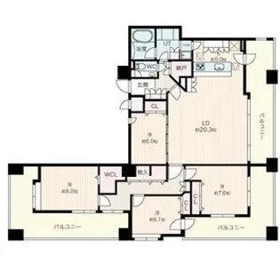 PRIME URBAN円山北四条【13階】の間取り