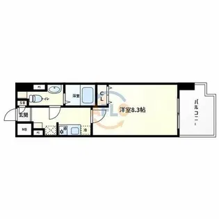 ビバーチェ鷺洲【7階】の間取り