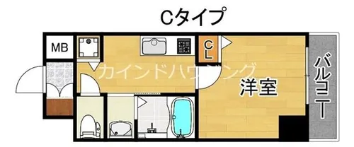 1Kの間取り画像