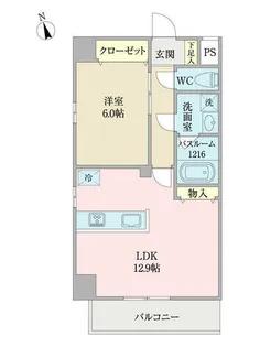 コントレイルりんくう常滑【0901号室】の間取り