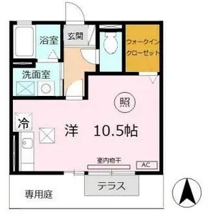 エクセルハイム【1階】の間取り