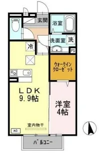 プレベール B棟【1階】の間取り