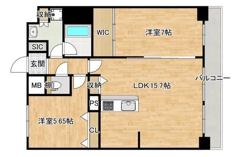 セノアタワー新大阪【13階】の間取り