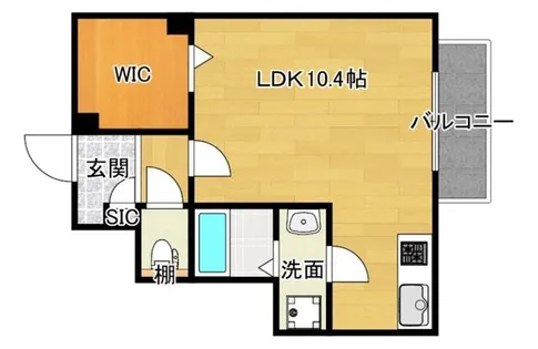 ベル・ドミール大桐【1階】の間取り