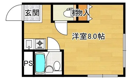 ハイツ小松【4階】の間取り