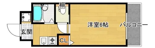 グランメール【5階】の間取り