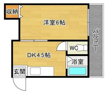 三賀マンション【3階】の間取り