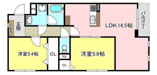 Casa Coco【2階】の間取り