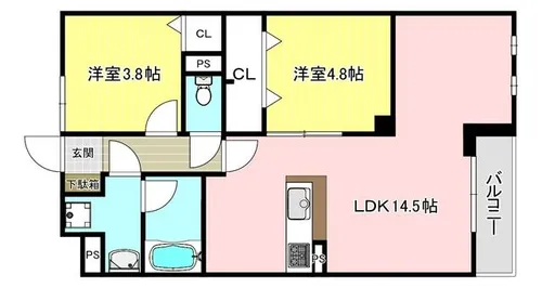 Casa Coco【3階】の間取り