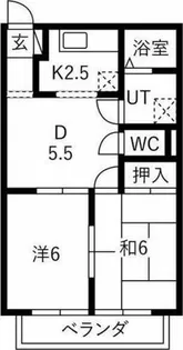 ドエルマルシェB【1階】の間取り