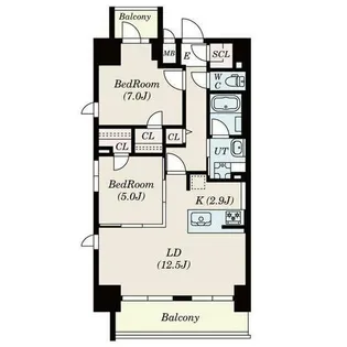 S-RESIDENCE六番町【10階】の間取り