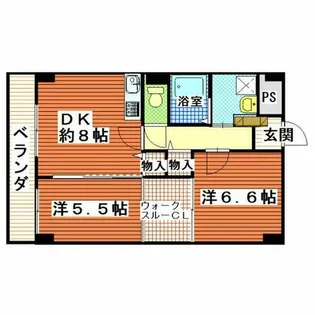 ビスタ石きり【4階】の間取り