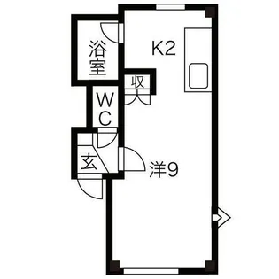 ハイアット麻生【1階】の間取り