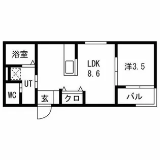 愛知県名古屋市天白区野並1丁目【アパート】の間取り