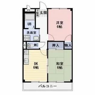 サニーコート川添【2階】の間取り