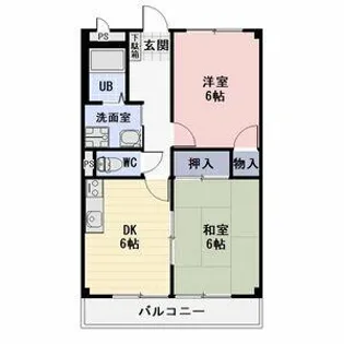サニーコート川添【2階】の間取り