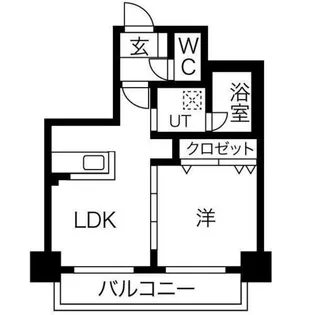 クラッセ北大前【11階】の間取り