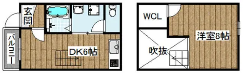 FOREST山崎【301号室】の間取り