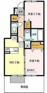キャンフルローレル【1階】の間取り