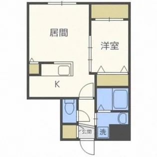 シマン美園【3階】の間取り