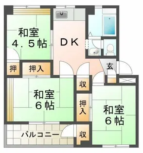東垂水南(3)【3階】の間取り