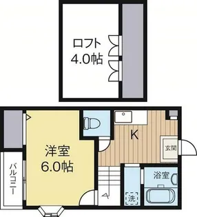 福岡県福岡市博多区堅粕4丁目【アパート】の間取り