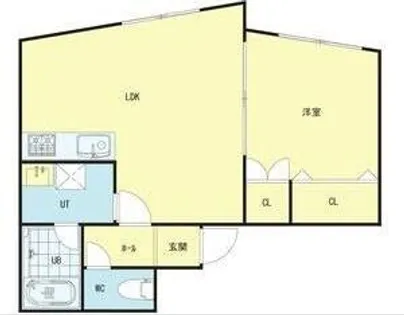 シングルコート南7条B棟【3階】の間取り