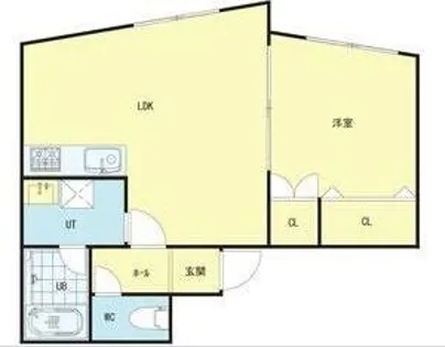 シングルコート南7条B棟【3階】の間取り