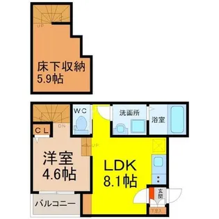 プロスペクト大宮【1階】の間取り