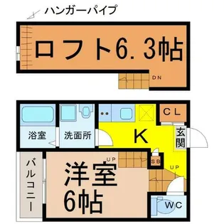 吹上パークタワー31F【1階】の間取り