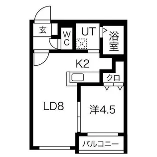 キングハウス豊平4条9丁目【4階】の間取り