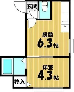 フラットJ中島公園西【3階】の間取り