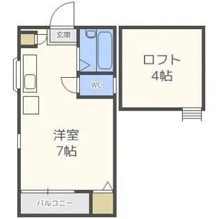 エレガンテ天神南【1階】の間取り