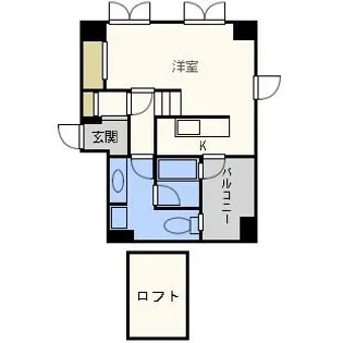 フィルズ薬院【5階】の間取り