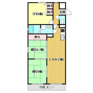 CASA西向日【205号室】の間取り