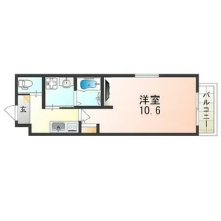 大阪府松原市高見の里2丁目【アパート】の間取り