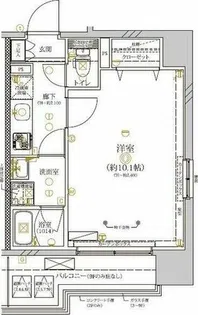 ディアレイシャス大須観音【3階】の間取り