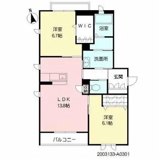 Figaro【3階】の間取り