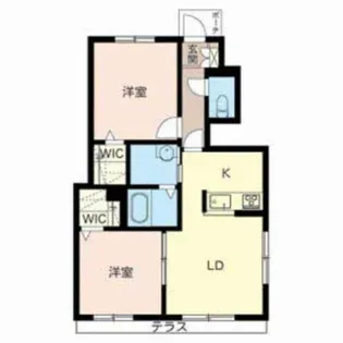 シャーメゾン ラファール【101号室】の間取り