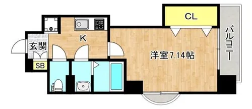 大阪府東大阪市足代新町【マンション】の間取り