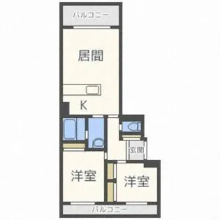 カーサ・エルモーサ【3階】の間取り