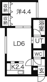 ガーデンハウス美術館前【1階】の間取り