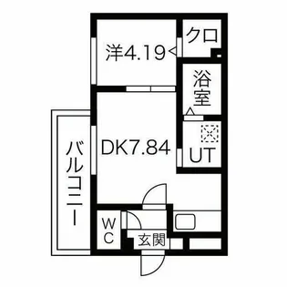 プレジール医大前【2階】の間取り
